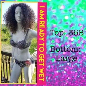 ⭐⭐ ROCK STAR ⭐⭐ Bikini Top 36B and Bottom Large